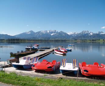 boats at lake