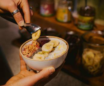 Organic breakfast - Muesli with fruits