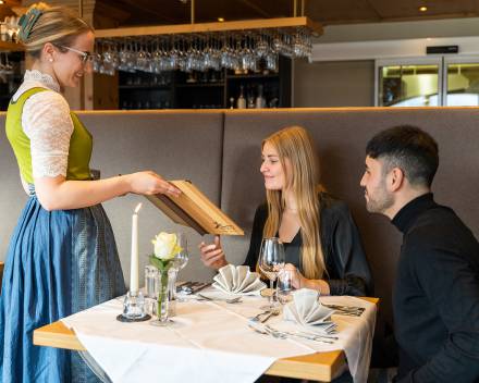 Organic wine at an organic restaurant with panoramic views and a sun terrace