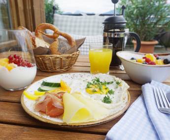 Frühstück im Hotel Eggensberger