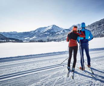 Langlaufen im Allgäu Winter