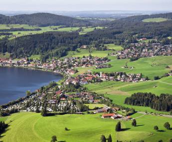 arial view surrounding allgäu