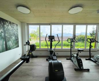 Hotel Fitness-Raum mit Technogym-Geräten