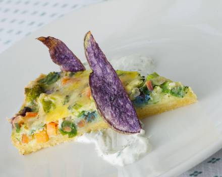 organic culinary regional vegetable quiche