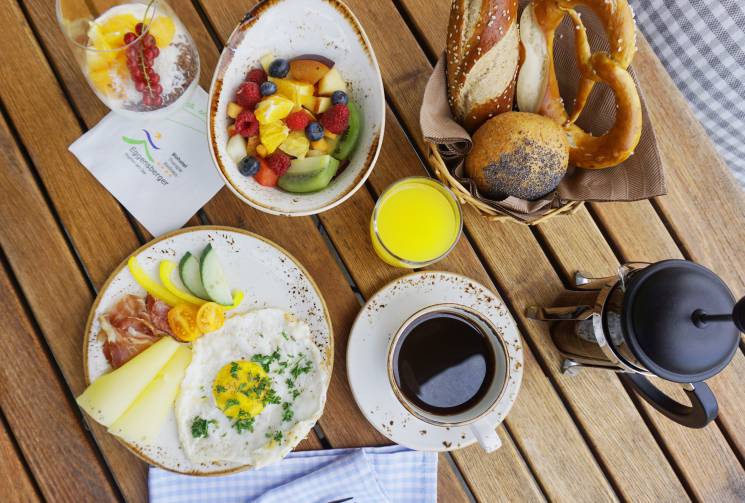 Frühstück auf der Terrasse