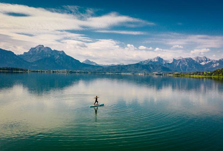 forggensee standup paddling