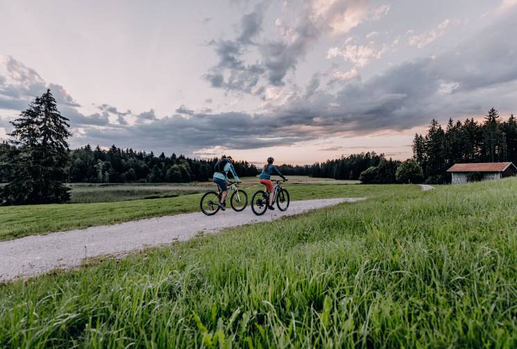 Fahrrad fahren Schwaltenweiher