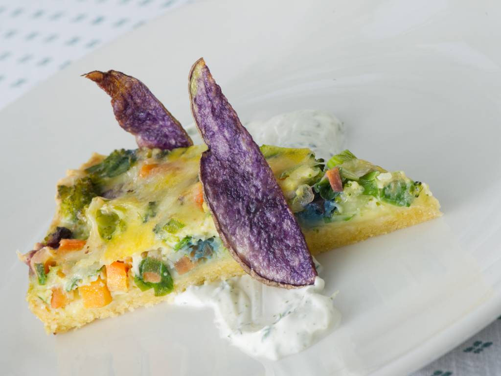 Gemüse-Quiche als Bio-Vital-Pension