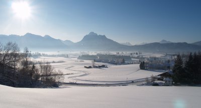 Umgebung: Panorama um das Hotel Eggensberger im Winter