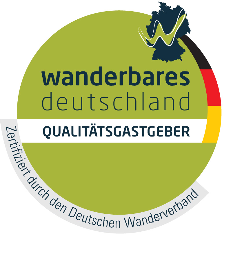 Zertifiziertes Qualitätssiegel des Biohotels Eggensberger für alles Rund um das Thema Wandern.