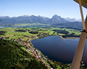 Luftaufnahme Bild von Hopfen am See im Allgäu