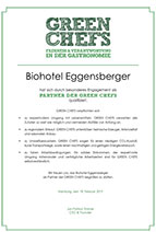 Partnerzertifikat von "Green Chefs"